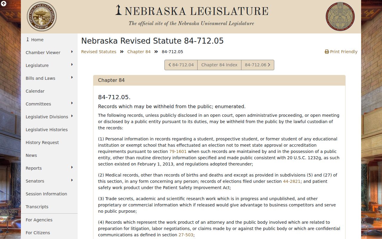 Deshler criminal record withholding rules in Nebraska law